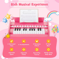 25 Keys Kids Piano Keyboard with Adjustable Speed and Volume