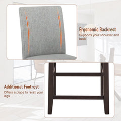 25 Inch Counter Height Set of 2 Bar Stools