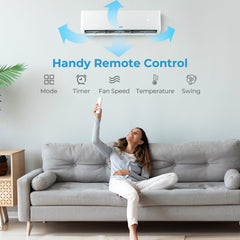 27000 BTU 2 Zone 22 SEER2 Mini Split AC with Heat Pump