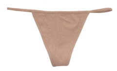 Seamless Rib Strappy Thong, XS-2X