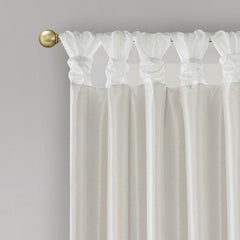 Twist Tab Total Blackout Window Curtain Panel White 50x95