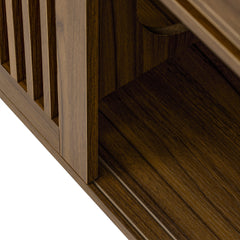 Mid-Century Modern 2-in-1 Extendable Walnut TV Stand
