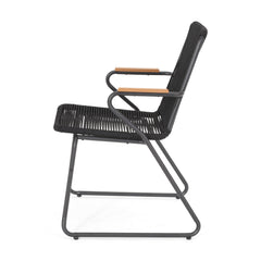 Moonstone Outdoor Club Chair Set with Rope Weave Design