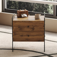 Double-Drawer Bedside Table