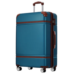 GigaTech Hardshell 3-Piece Lightweight Luggage Set - Blue 28 Inch