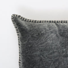 Olivia Stonewashed Velvet Pillow – 19" Square