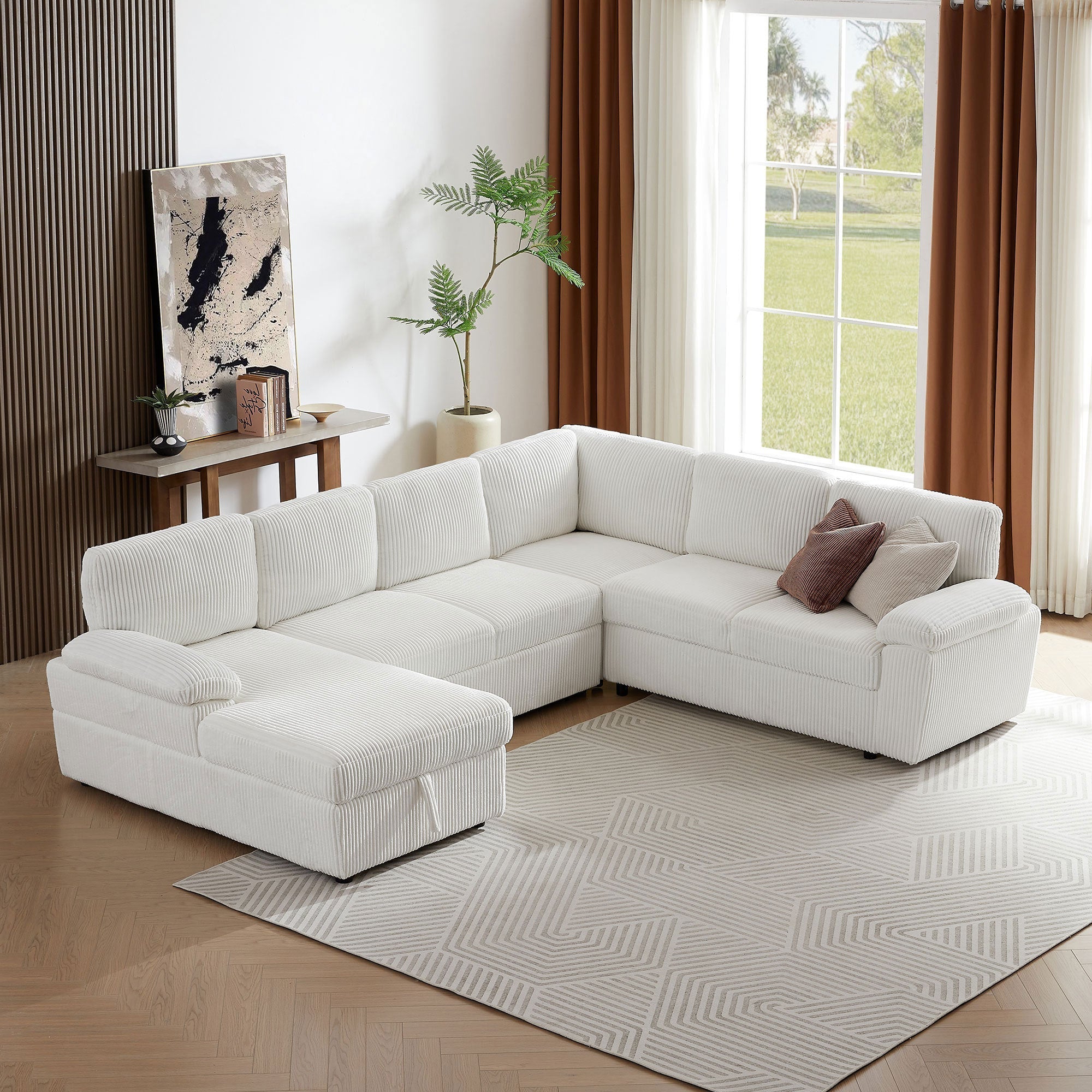 oversized modular sofa with storage