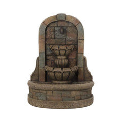 Alora 29-Inch Tall Outdoor Weather-Resistant Faux Stone Floor Fountain (SAK63421)