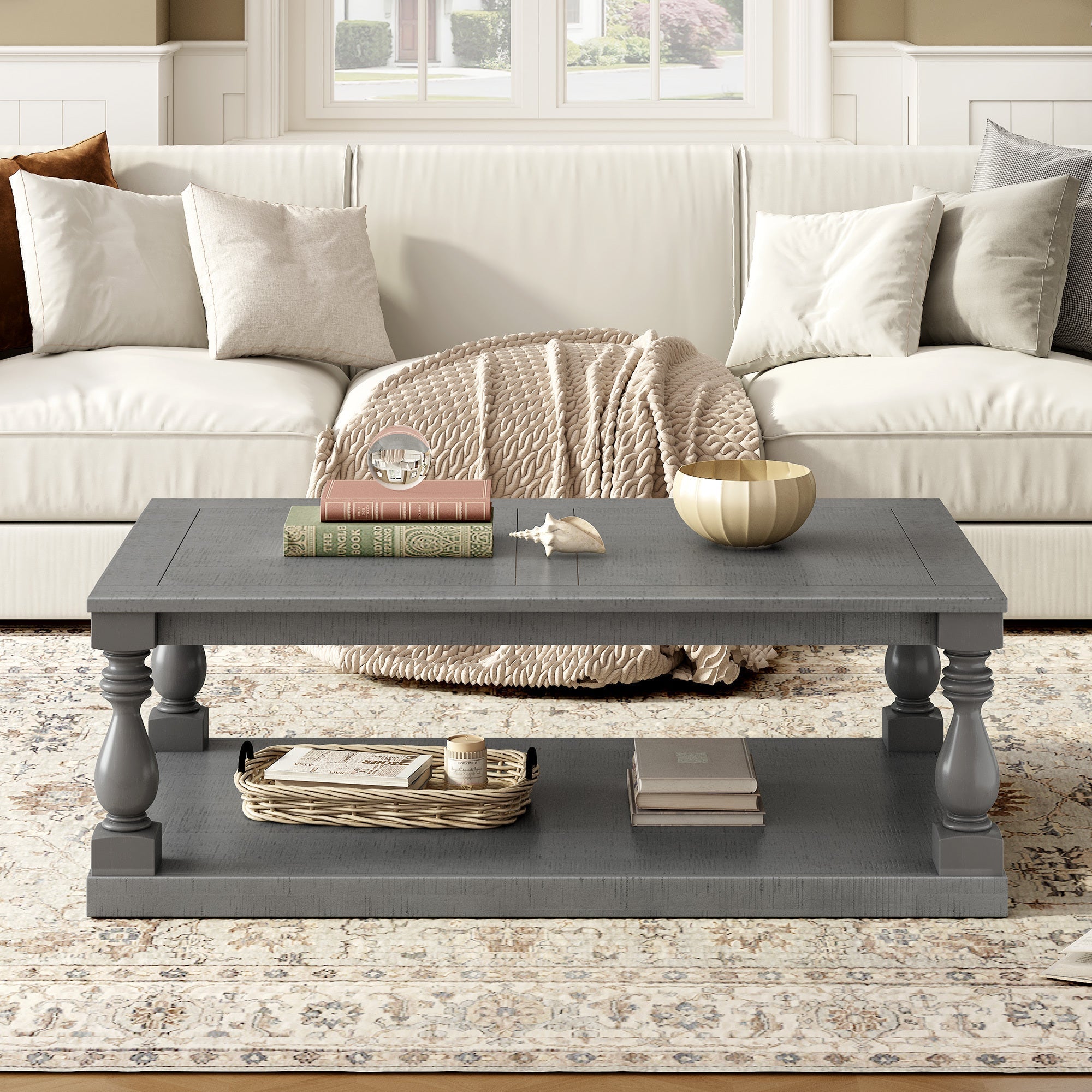 Vintage Coffee Table Classic Living Room