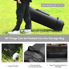 17 Feet x 10 Feet Foldable Pop Up Canopy with Adjustable Instant Sun Shelter