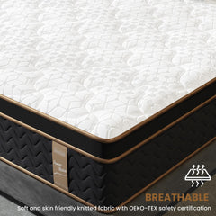 Home 10" Flexpedic Luxury Memory Foam & Pocket Spring Mattress