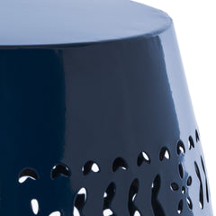 Ruby Side Table Lace Cut Metal End Table for Outdoor & Indoor Use