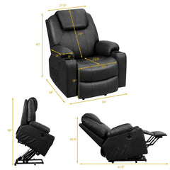 Electric Power Lift Leather Massage Sofa