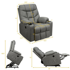 Electric Power Lift Recliner Massage Sofa