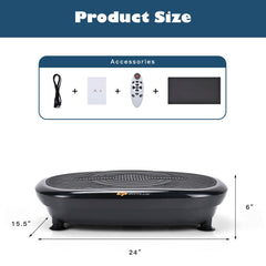 Mini Vibration Body Fitness Platform with Loop Bands