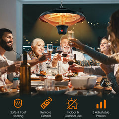 1500W Electric Hanging Ceiling Mounted Infrared Heater with Remote Control