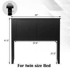 Solid Wood Flat Panel Headboard for Twin-size Bed