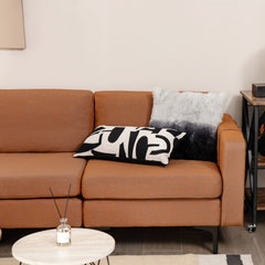 3-Seat Sectional Sofa Couch with Armrest Magazine Pocket and Metal Leg