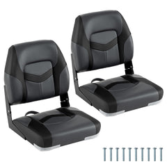 2-Pack Boat Seats with Fixing Bolts and Hinges