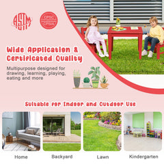 2 Pieces Kids Learning Chair set with Backrest