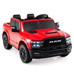 2 Seater 24V Ride on Toy for Big Kids Licensed Ram Truck with Remote and Music