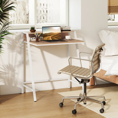 2 Tier Computer Desk PC Laptop Table Study Writing Home Office Workstation New