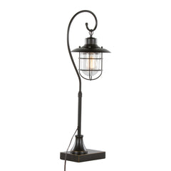Landen 33" Contemporary Metal Task Lamp in Oil Rubbed Bronze - Set of 2