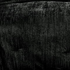 Turin 7 Piece Black Crinkle Velvet Comforter Set