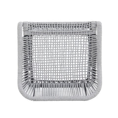 La Push Outdoor Patio Light Gray Rope Bar Stool, Set of 2