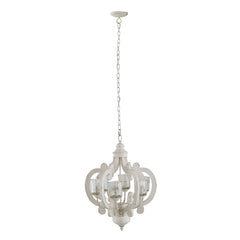 Farmhouse 6-Light Wood Chandelier Pendant Light Fixture