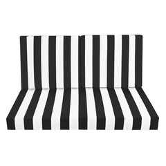 Outdoor Deep Seat Cushions for Patio Furniture, Waterproof Replacement Patio Chair Cushions Set of 2, Double Seat -