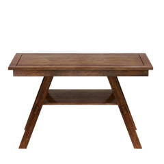 Charlie Walnut Farmhouse Counter Height 6-Piece Dining Set