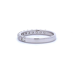 .75ct Diamond Wedding Band Ring 14KT White Gold