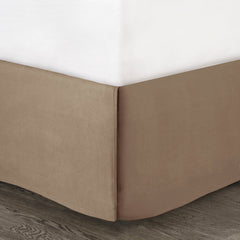7 Piece Faux Suede Comforter Set Tan King