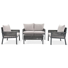 K&K 4-Piece Rope Patio Furniture Set