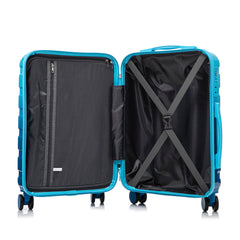 14'/20' 2-Pcs PC Spinner Wheel Luggage Set with Gradient Color and Lock