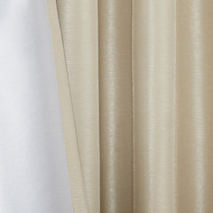 Twist Tab Total Blackout Window Curtain Panel Champagne 50x95