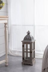 Wooden Candle Lantern Decorative, Hurricane Lantern Holder Decor
