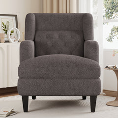Modern Upholstered Accent Chair Tufted Armchair