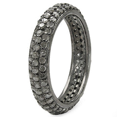 1.40 Carat Genuine TLB Diamond .925 Sterling Silver Ring