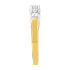 14KT Two Toned Gold 5 Stone Diamond Ring (1 cttw, H-I Color, SI1-SI2 Clarity)