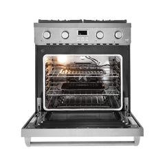 30-Inch Stainless Steel Convection Gas Range Oven With 4-Sealed Burners (SAK25187)