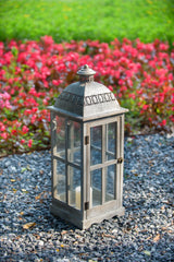 Wooden Candle Lantern Decorative, Hurricane Lantern Holder Decor