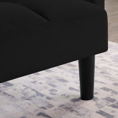 Velvet Futon Couch Convertible Folding Sofa Bed