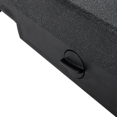 Modern Wheelie Round Umbrella Base with Stainless Steel Holder in Black Concrete