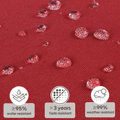 2-Piece High Back Patio Chair Cushion Set