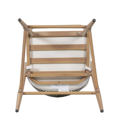 Outdoor Bar Height Aluminum Frame Counter Stools with Scallop-shaped Backrest & Water-resistant Cushions