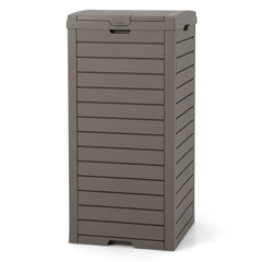 31 Gallon Large Outdoor Trash Can with Lid and Pull