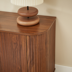 wave pattern sideboard storage cabinet