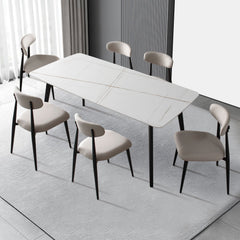 Modern Dining Chairs Set of 2 Light Grey